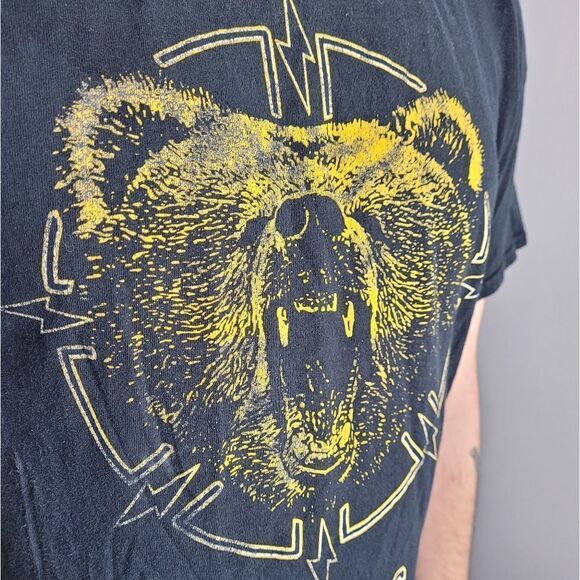 BEAST t-shirt grizzly bear short sleeve black tee‎ unisex L - Picture 5 of 6
